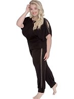 Домашний комплект plus size из вискозного полотна