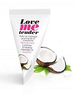 Съедобное согревающее массажное масло Love Me Tender Cocos с ароматом кокоса - 10 мл.