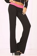 Клубные брючки с кружевным поясом и декоративной шнуровкой LACE TRIM LOUNGE PANTS